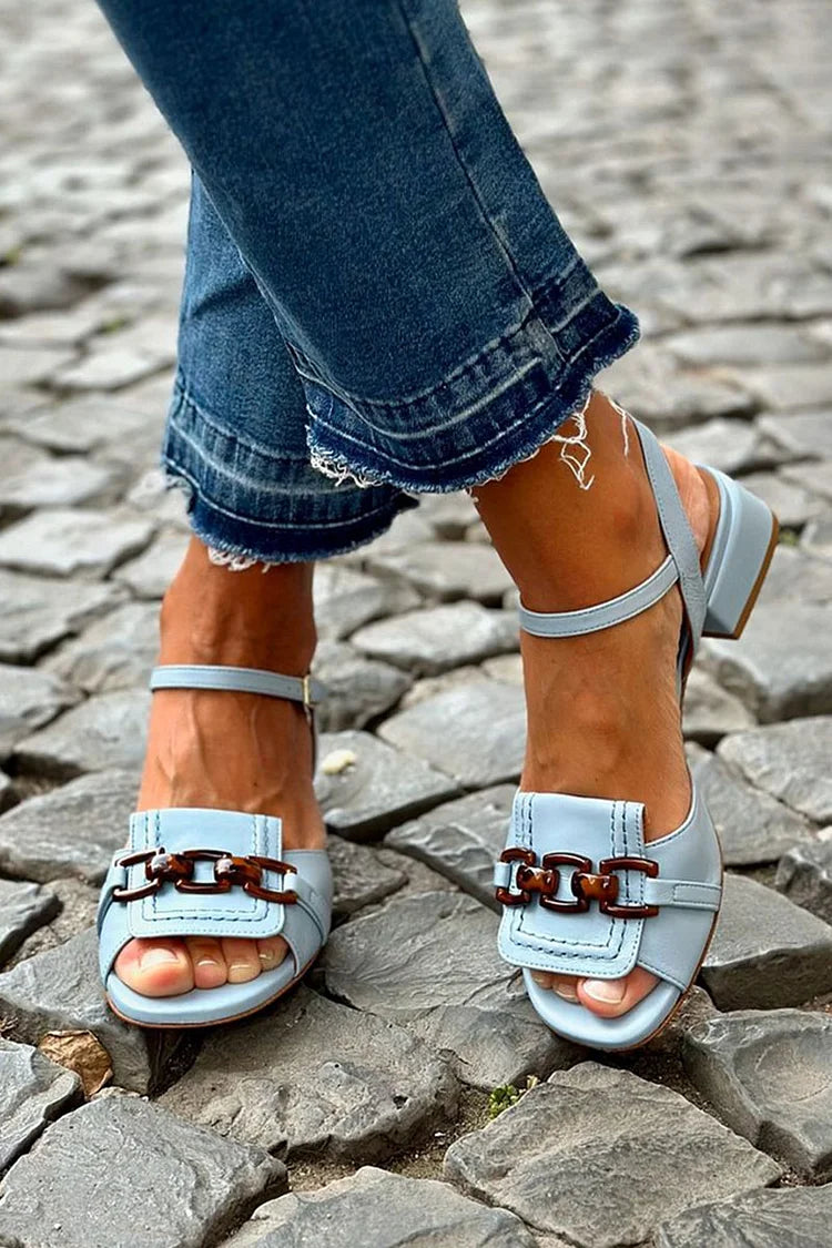Sandales à talon Azzurra