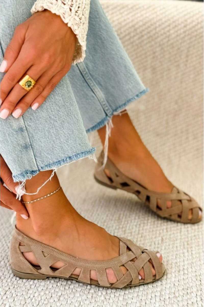 Ballerines tressées Caterina