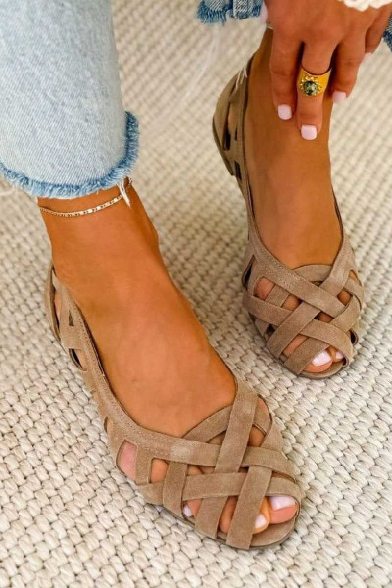 Ballerines tressées Caterina