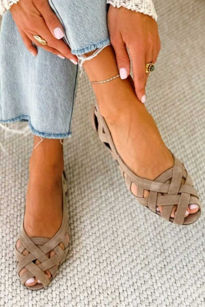 Ballerines tressées Caterina