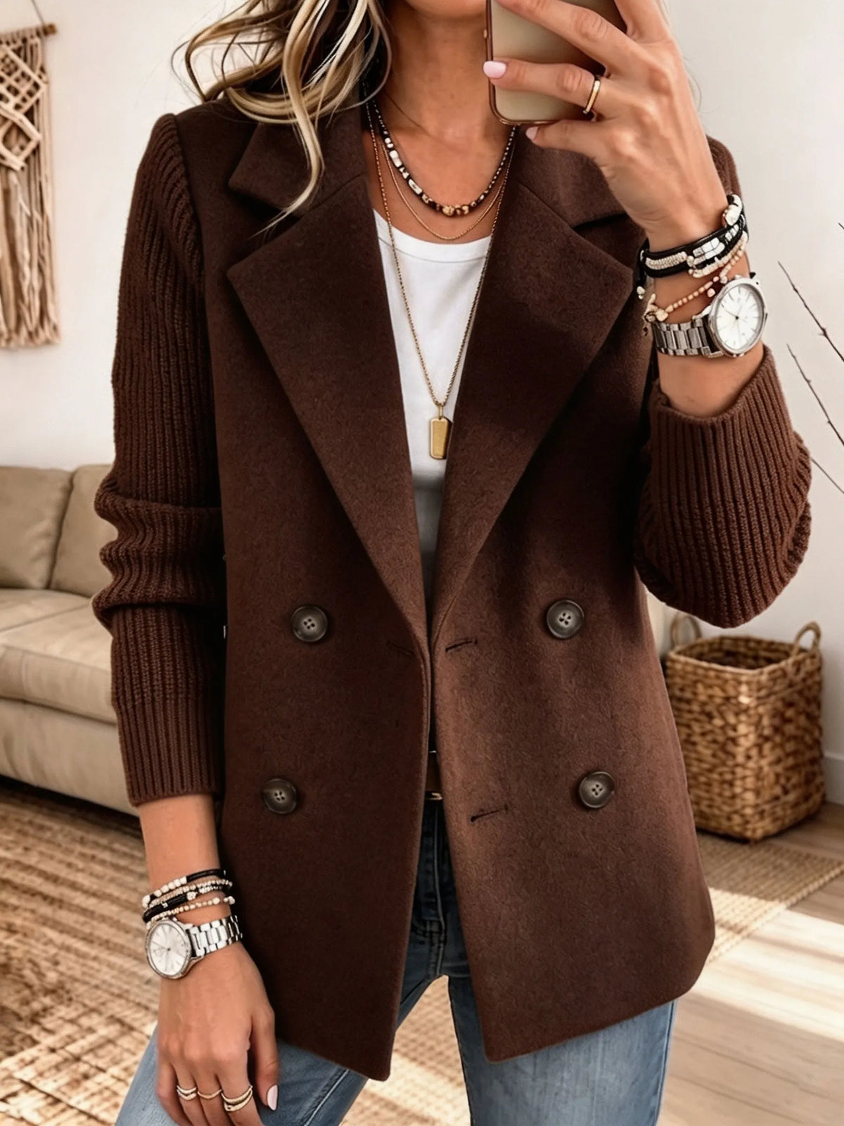 Elsa | Blazer à Manches en Maille