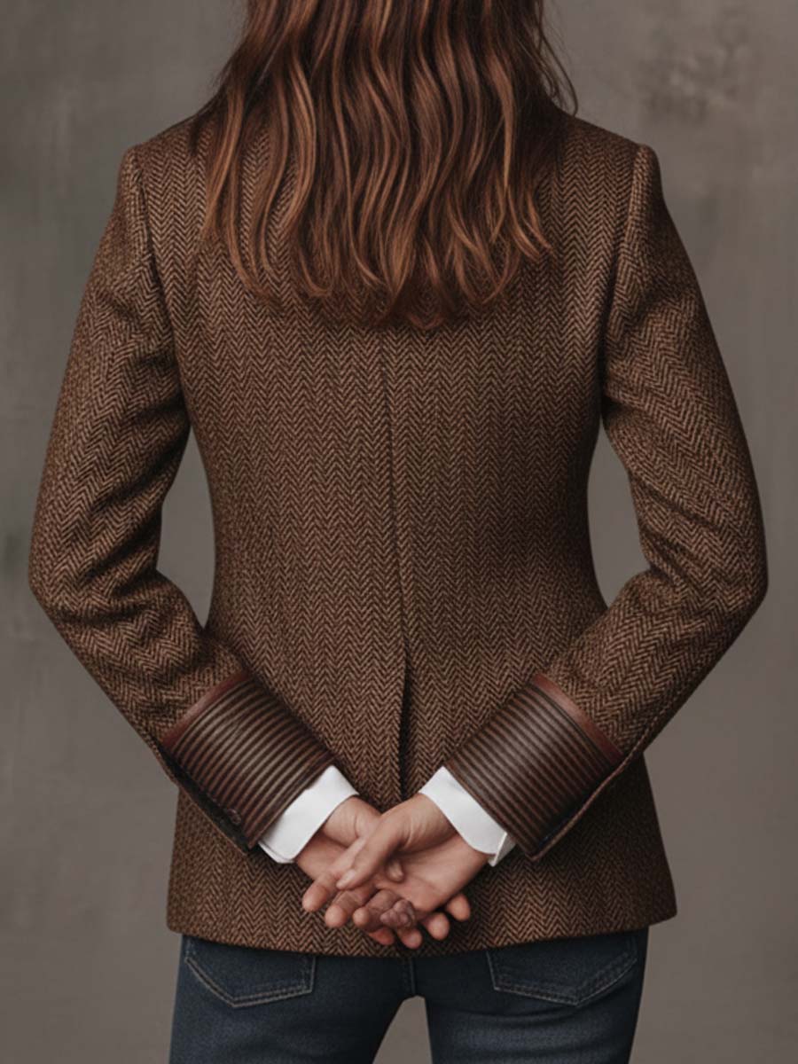 Catalina | Blazer à Empiècements Chevrons