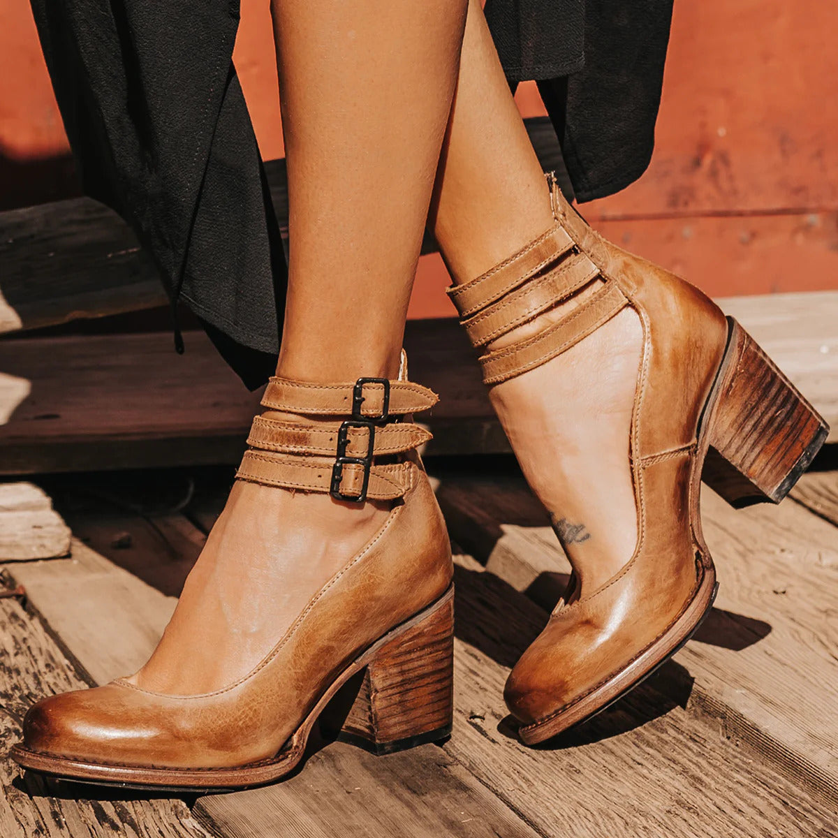Talons en cuir Mirella