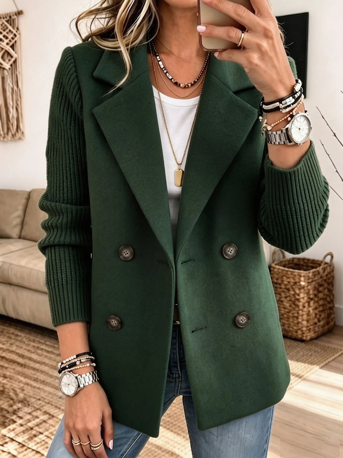 Elsa | Blazer à Manches en Maille