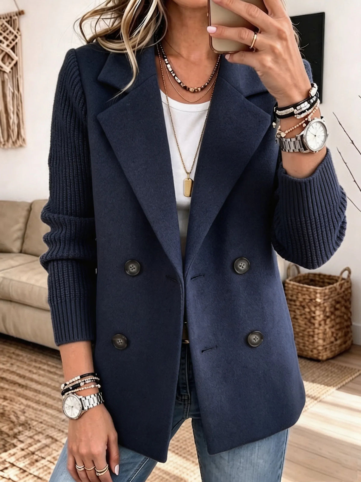 Elsa | Blazer à Manches en Maille