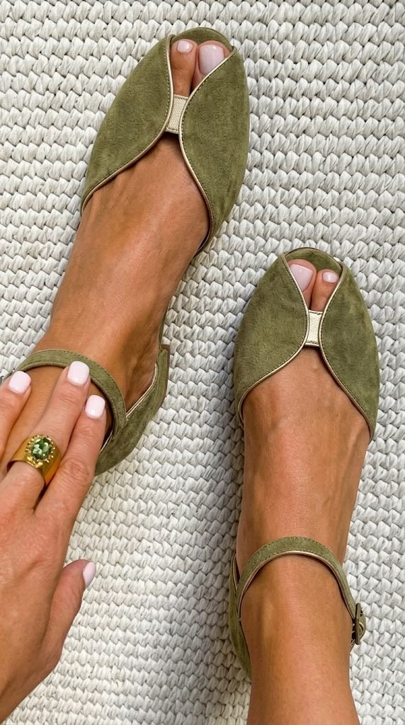 Ballerines peep toe Olivia