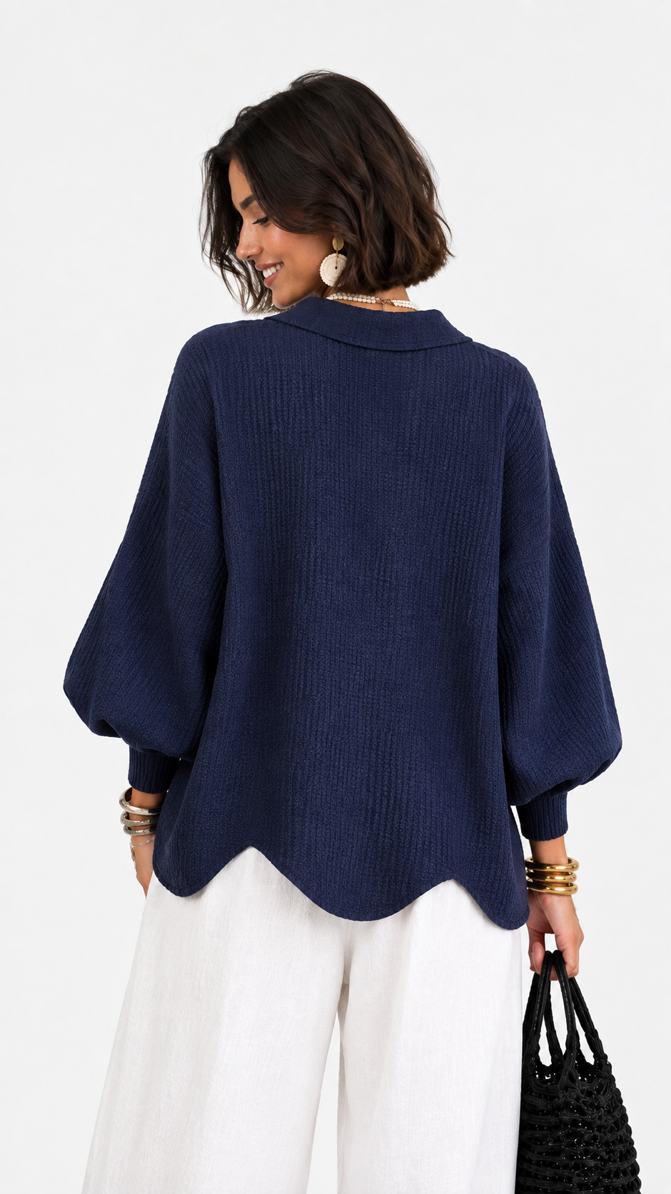 Alma | Gilet en Maille à Col