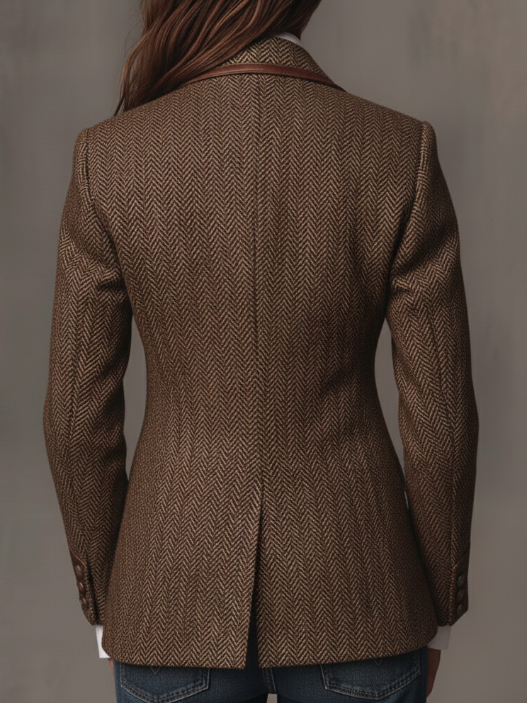 Catalina | Blazer à Empiècements Chevrons