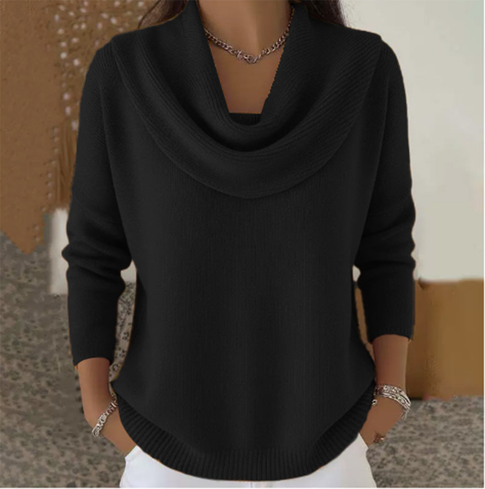 Raquel | Pull à Col Drapé