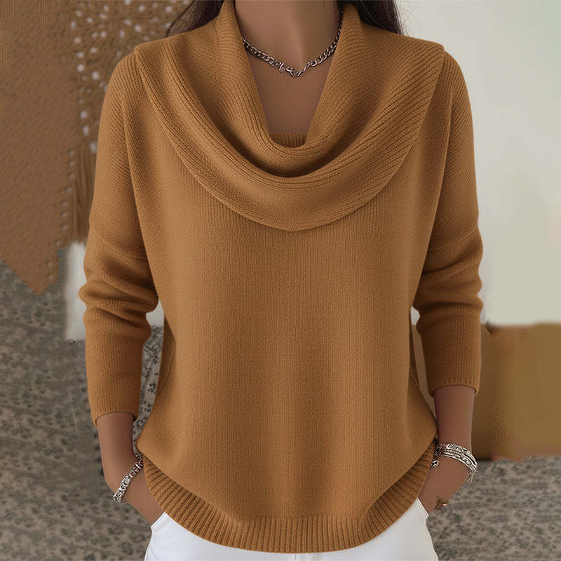 Raquel | Pull à Col Drapé