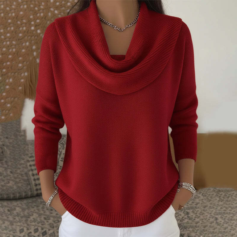 Raquel | Pull à Col Drapé