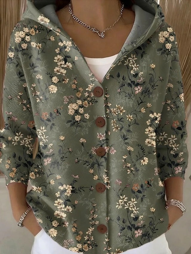 Camila | Gilet en Maille à Capuche
