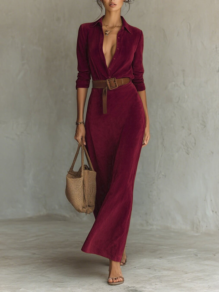 Marisol | Robe Longue Ceinturée