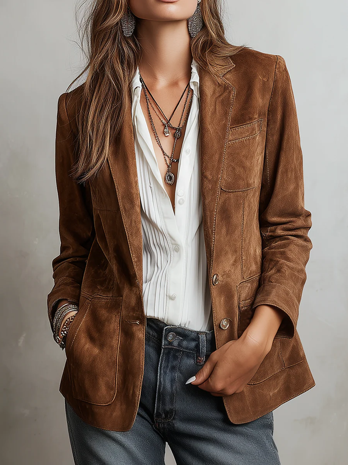 Araceli | Blazer Vintage Marron