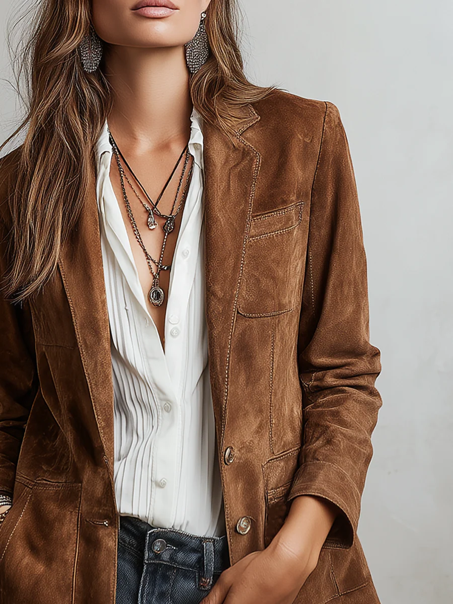 Araceli | Blazer Vintage Marron