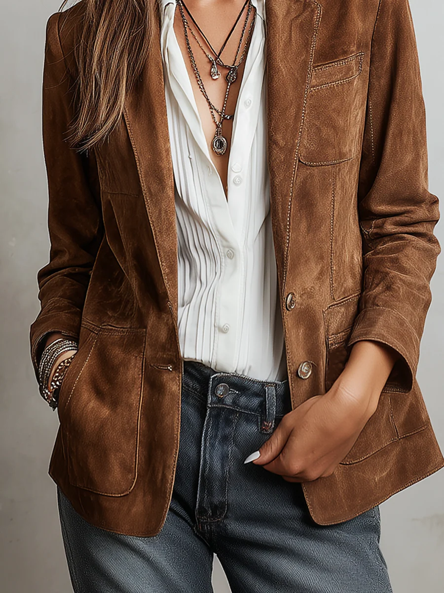 Araceli | Blazer Vintage Marron