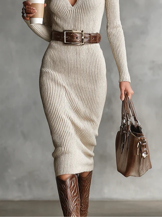 Manuela | Robe Élégante en Maille