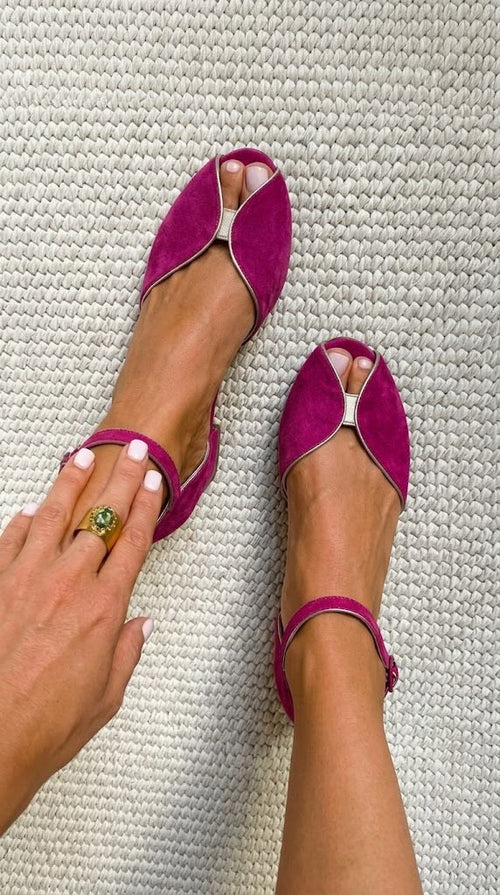 Ballerines peep toe Olivia
