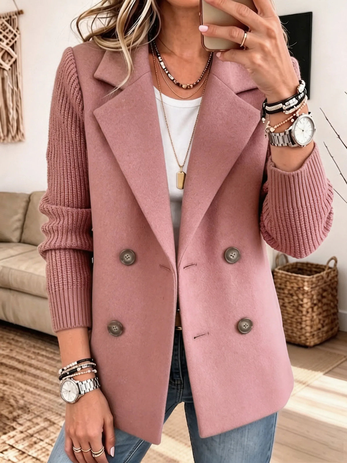 Elsa | Blazer à Manches en Maille