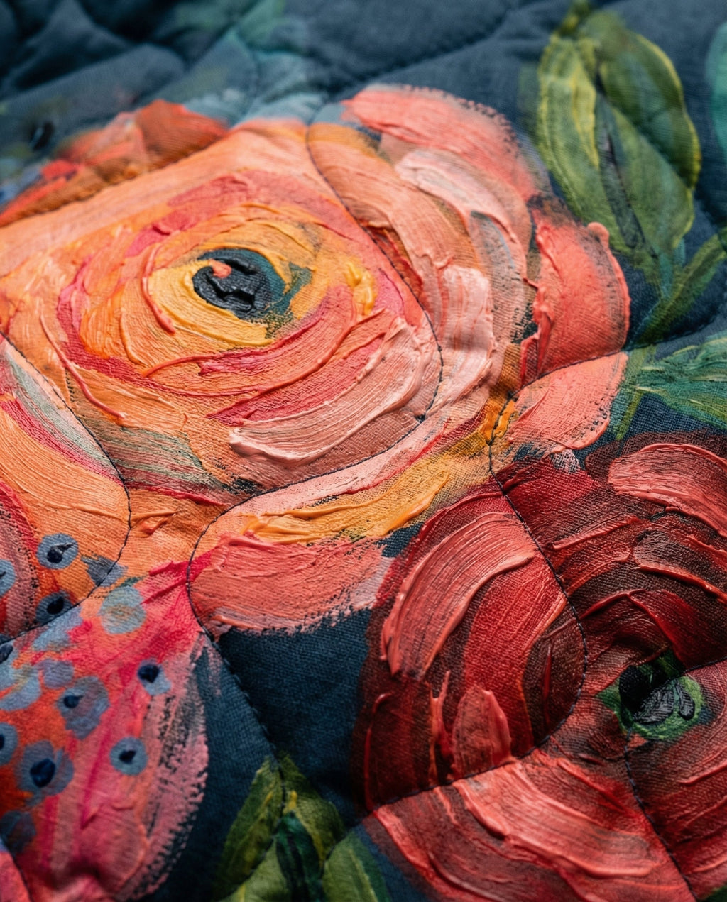 Gema | Veste Matelassée Vintage à Imprimé Floral