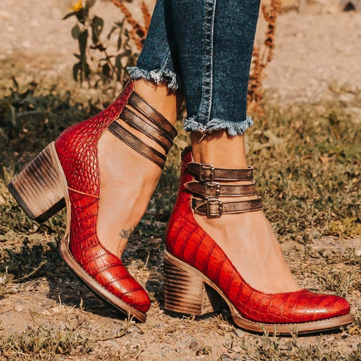 Talons en cuir Mirella