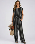 Paz | Ensemble Élégant Rayé 2 pièces