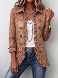 Lidia | Veste Florale Vintage à Volants