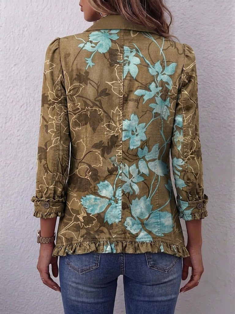 Esperanza | Veste Florale Dégradé à Volants