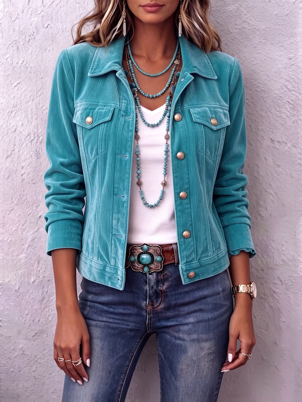 Ana | Veste en Velours Bohème d'Inspiration Vintage