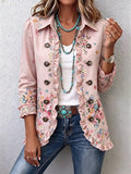 Concha | Veste Florale à Volants et Boutons