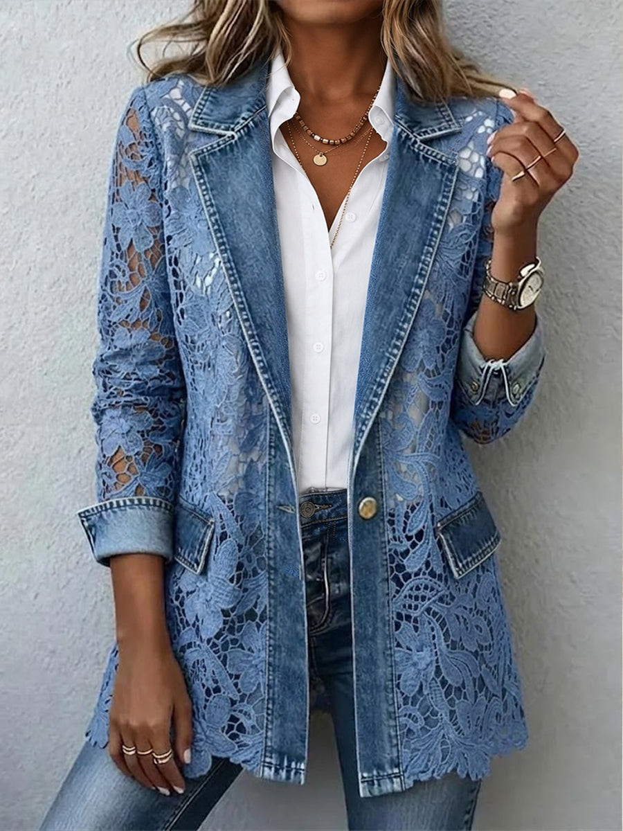 Luisa | Veste à Dentelle Florale