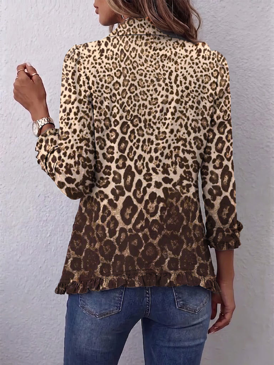 Jimena | Veste Léopard à Volants